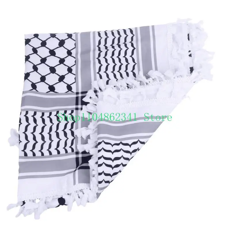 5ASD العربية شيماغ وشاح في الهواء الطلق في الهواء الطلق الأوشحة الصحراء المسلمين الحجاب للرجال النساء