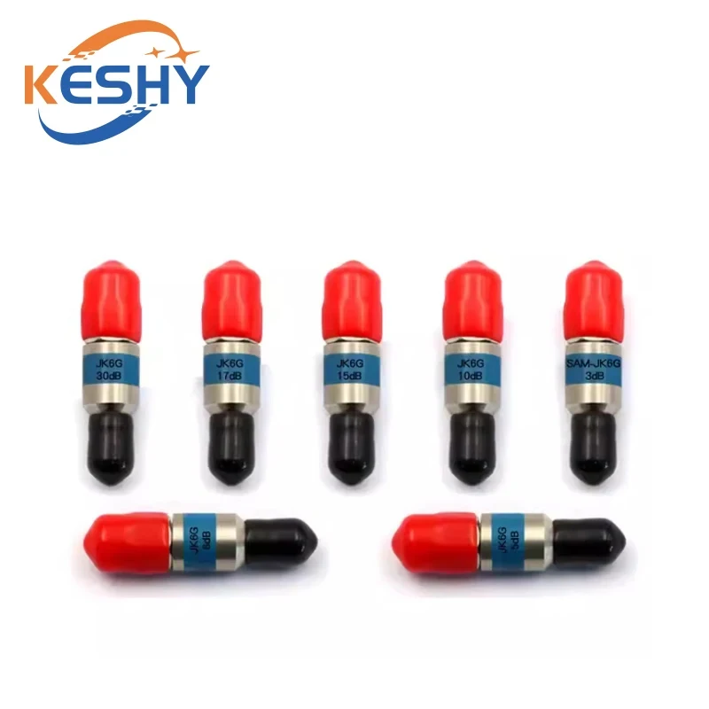 2W DC-6GHz SMA Male to SMA Female Coaxial RF Attenuator 1/3/5/6/8/10/1520/30DB Attenuator SMA Fixed Connectors Stainless Steel