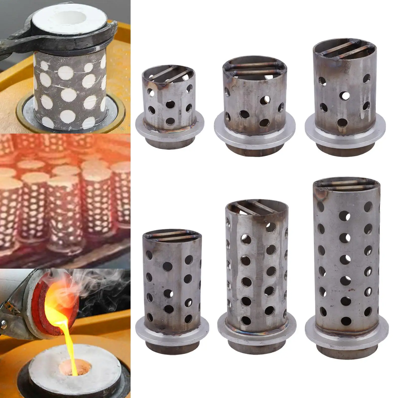 

Перфорированный литейный инструмент, вакуумная Investing, портативная колба для литья ювелирных изделий