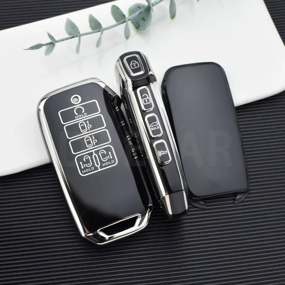 9 Buttons Car Key Case Cover Shell Fob For KIA K7 K8 V6 2022 EV6 2022 Dl3 K5 for Kia Carnival Sedona 2021 Sorento MQ4 Keychain