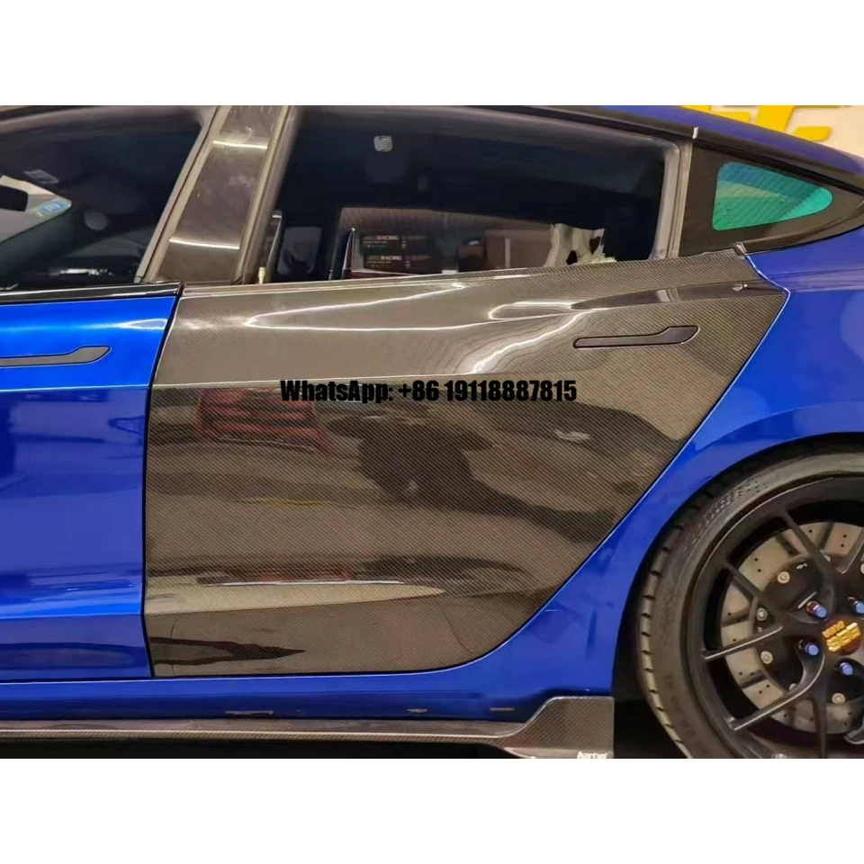 MRD Carbon Door For Tesla Model 3 New Arrival Carbon Fiber lightweight dry carbon door