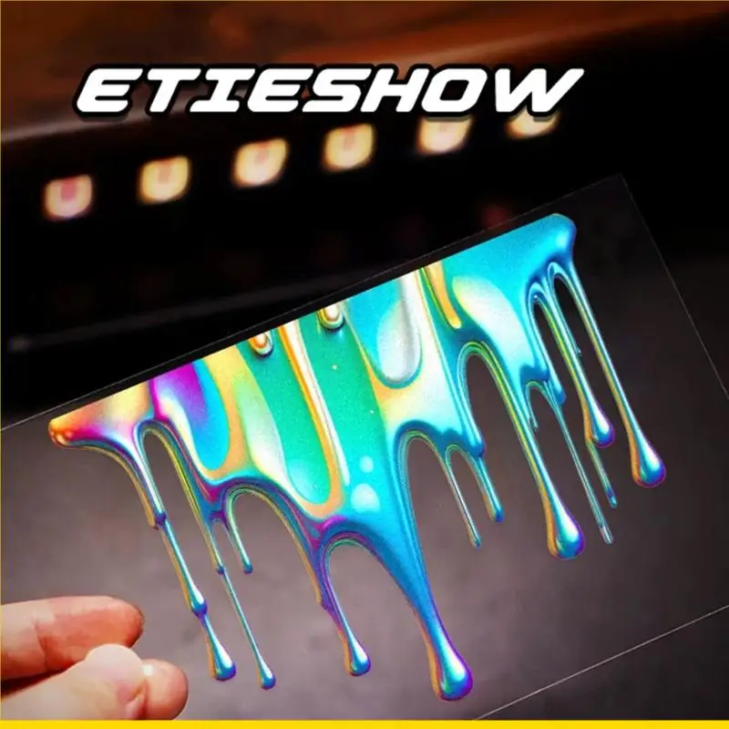 SZCH Vibrant Fluid Design Sticker ง่ายต่อการใช้และถอด PVC ของเหลวสีสันห่อหุ้มกันน้ำสำหรับลุคสะดุดตา