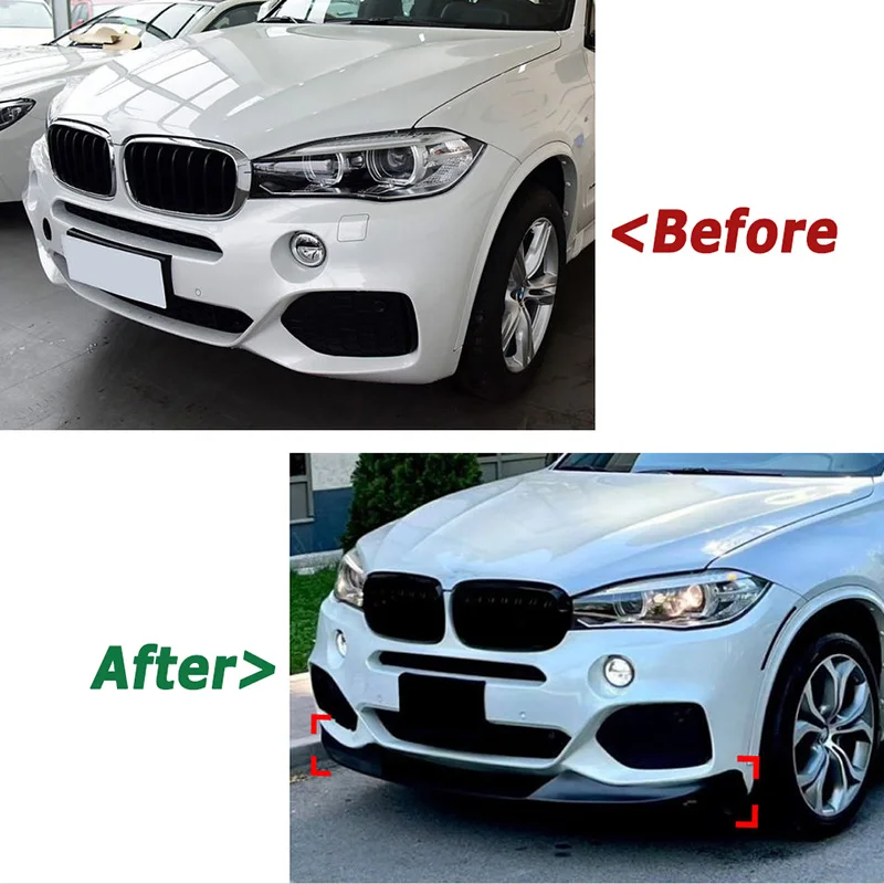 Kép 3: Autó bejárati Festékpárna Ajak számára BMW X5 F15 M Élegáns játékos 2014-2018 MP Diffuzőr Spoiler splitter Külső Átállítás aftermarket autó accessor