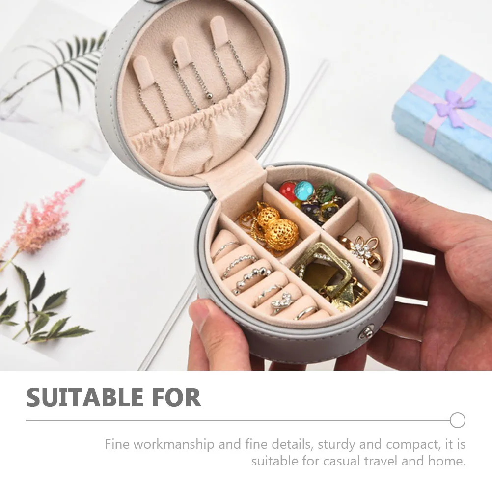 

Портативные ювелирные изделия для женщин, мини-путешествия, коробка для сережек, маленький органайзер, контейнер для хранения, держатель для сережек и колец