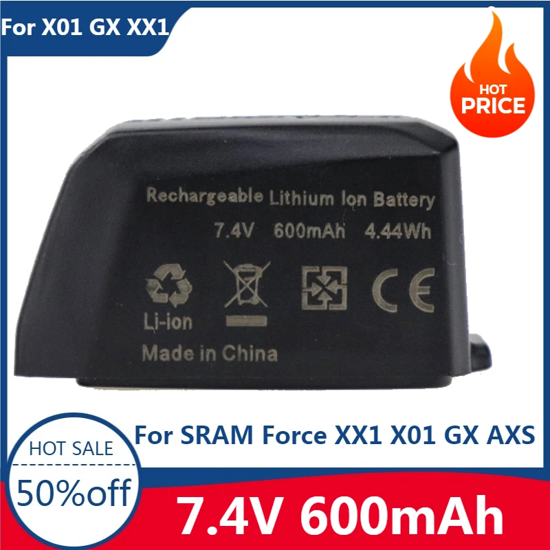 

New High quality replaceable 7.4V 600mAh 4.44Wh Battery for SRAM Force XX1 X01 GX AXS Black Axs Etap