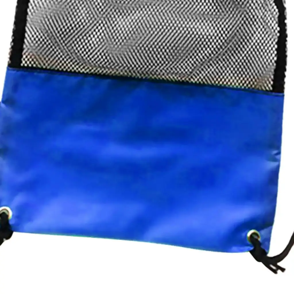 Mesh uitrustingstas met trekkoord, schouderriem voor duiken, snorkelzwemmasker