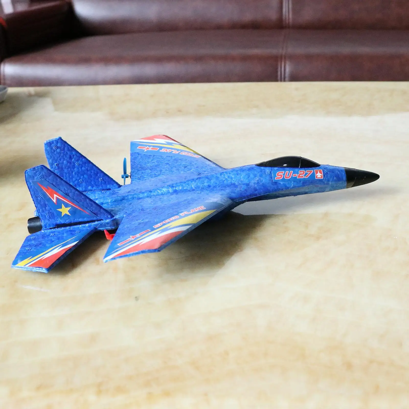EPP Foam Fixed Wing RC Plane SU27 Glider Aircraft 2.4G Remote Control Ready to Fly Toy for Kid and Adult