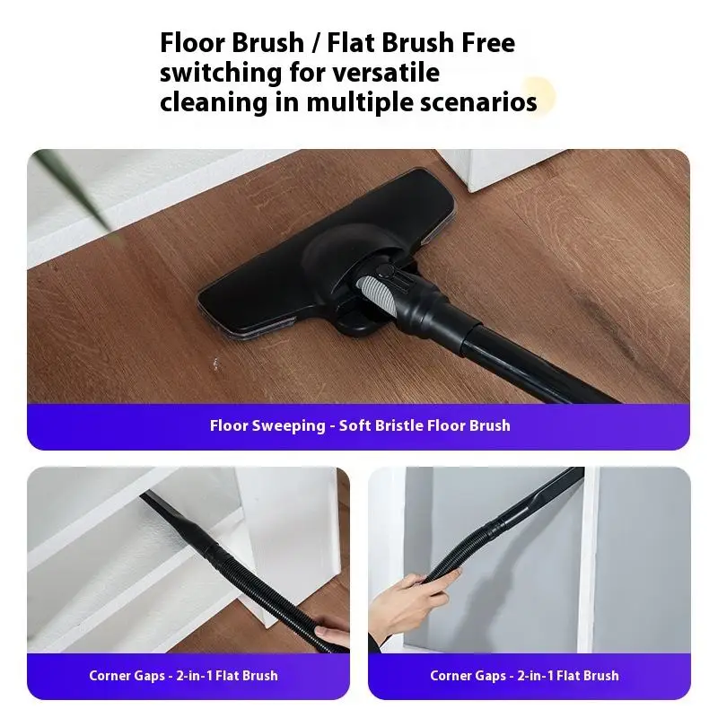 เครื่องดูดฝุ่นแบบพกพาแบบมีสายแบบเปียกและแห้งแรงดูดสูงพิเศษ 18KPa ถ้วยเก็บฝุ่นขนาดใหญ่สำหรับทำความสะอาดรถยนต์ในครัวเรือน พรมโซฟาอัตโนมัติ