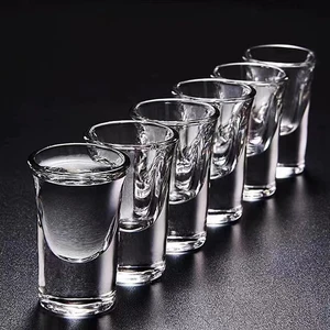 Shot Bardağını ve Likörün Şeffaf Camını Alttan Kalınlaştırılmış, Bardaklar, şeker, Şarap için Drinkware, Küçük, Dökme, 6 Adet, 15 ml olarak Ayarlayın mini viski şişelerinin en büyük satışlarından 12'si - cam - №4