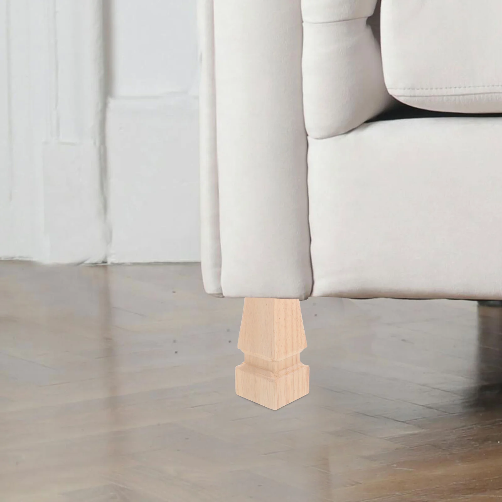 Nóżki do mebli z litego drewna, europejski styl lekkiego luksusu, rzeźbione, kwadratowe, zamienne nóżki do dekoracji wnętrz, stołów, szafek, sof.