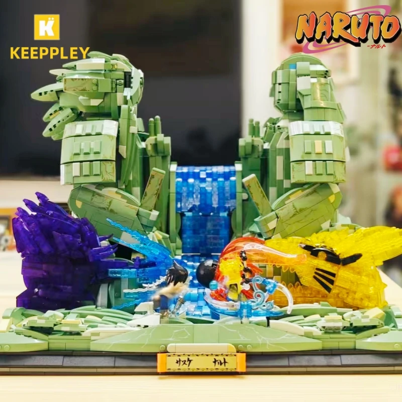 

Keeppley Building Blocks NARUTO Animation Final Valley Battle Splicing Model Ornament Toy Classic Scene Collection Gift