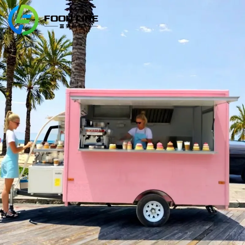 Custom Ice Cream Food Truck Trailer Mobile Pizza BBQ Event Buy USA Approved French Standard For Business Catering Price