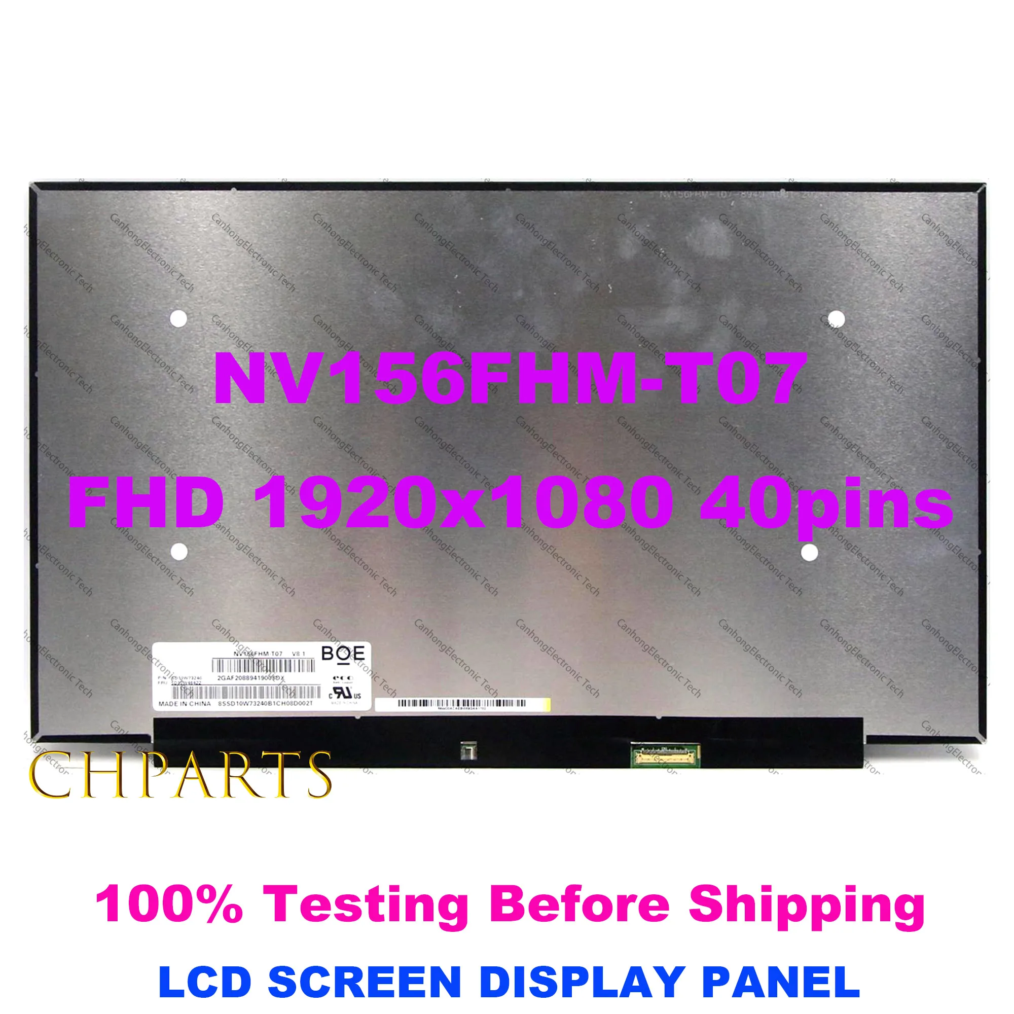 

15.6" Laptop LCD Touch Screen NV156FHM-T07 Fit R156NWF7 R2 40pins For Lenovo ideapad 5-15ARE05 3-15ITL6 3-15ALC6 81YQ 82H8 82KU