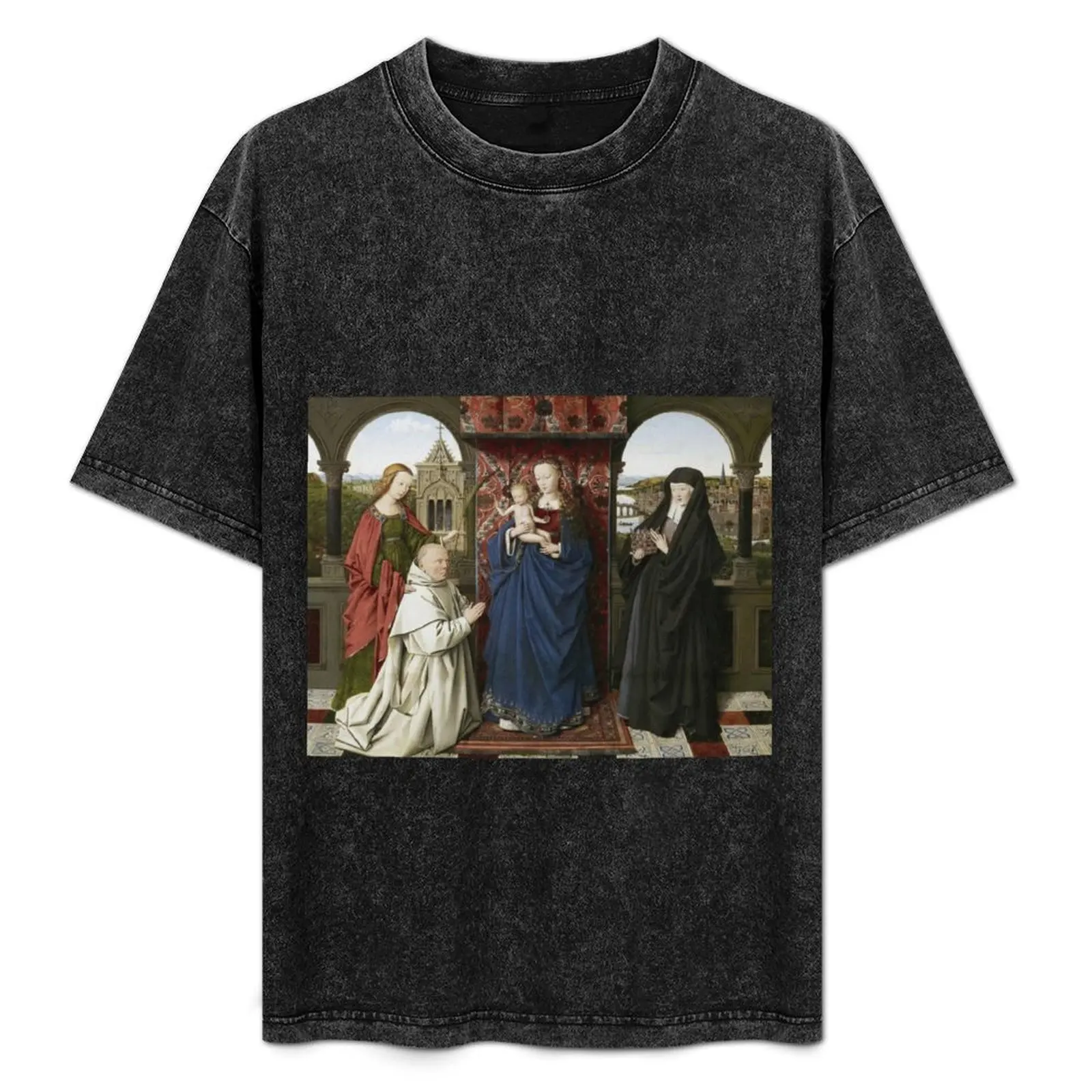 

Jan Van Eyck - The Virgin And Child With Saints And Donor T-Shirt Work Comfort T-Shirt for Men