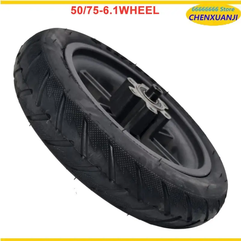 

50/75-6.1 inner and outer tire with 6-hole disc brake wheel hub, suitable for Xiaomi electric scooter inflatable wheel