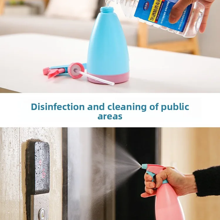 Botella pulverizadora desinfectante de alcohol, pequeña botella pulverizadora para regar flores, regadera de plástico para el hogar, botella pulverizadora para regar