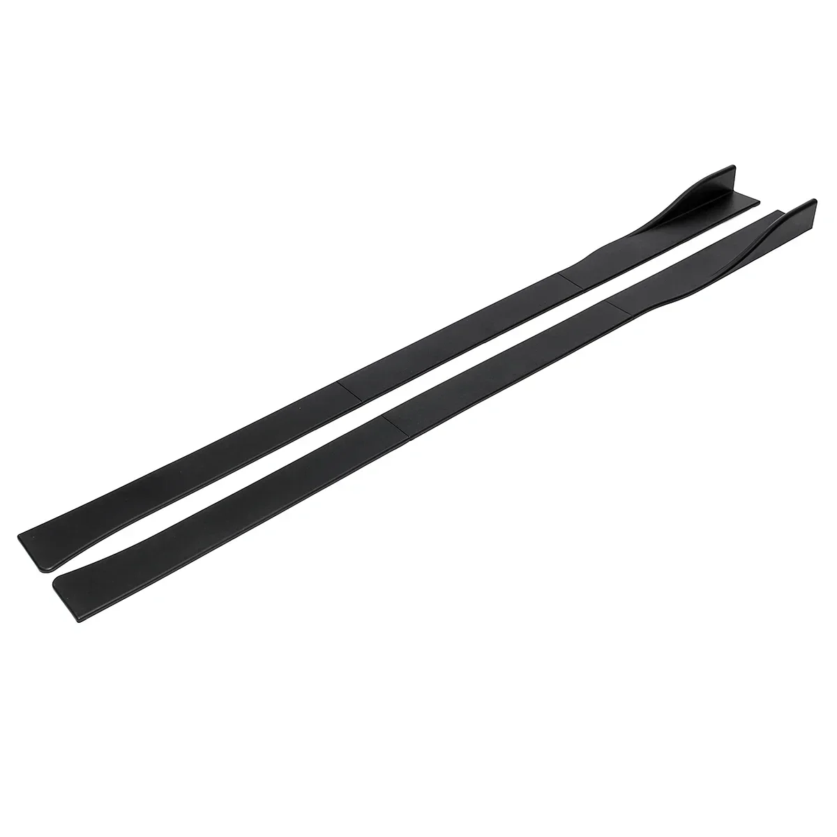 Matte Black 2.2m Universal Car Side Skirt Extensions For BENZ W205 W204 W117 C117 For AMG For GTR Side Skirt Splitters Wnglet