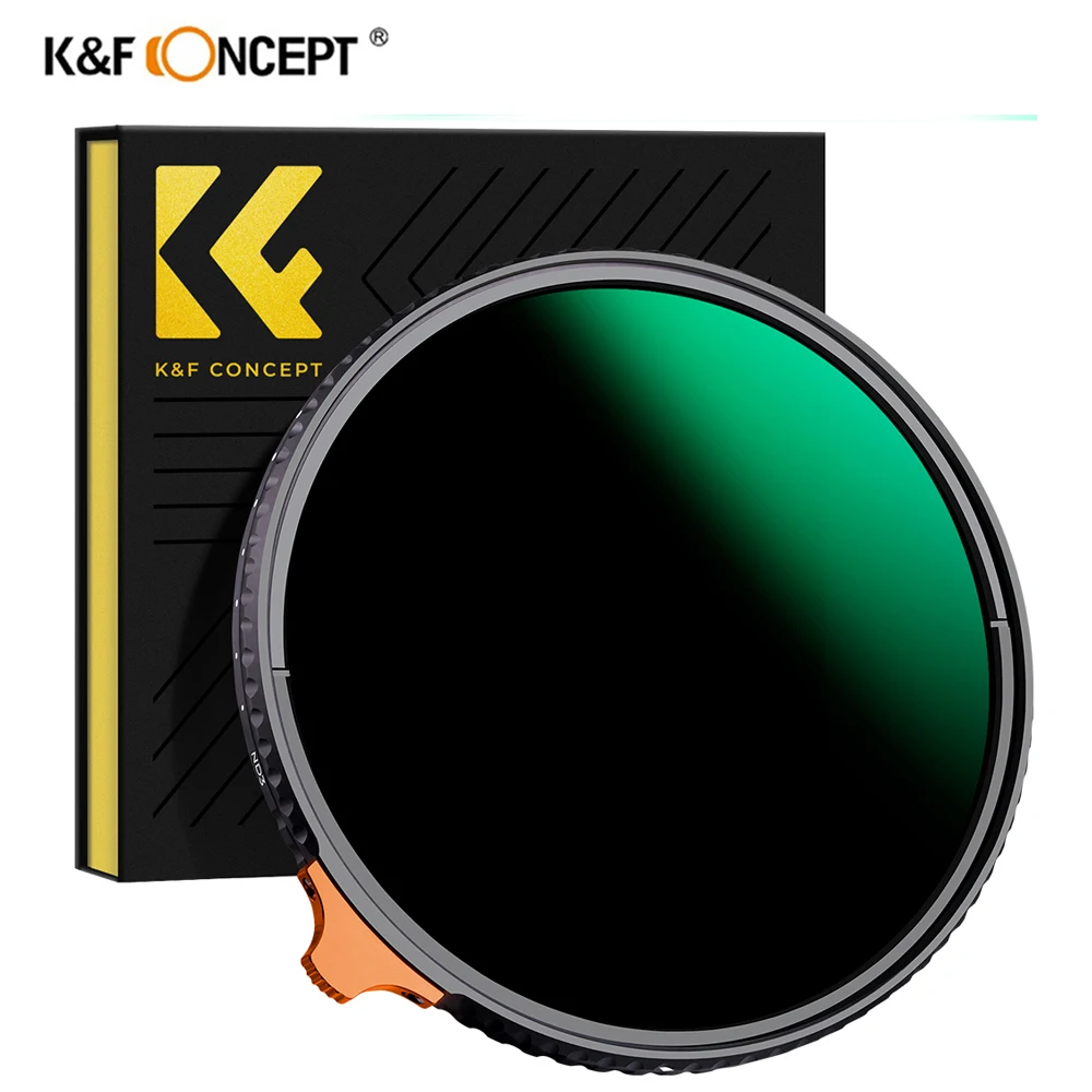 K&F Concept Nano-X Series Variable ND3-1000 ND Filter Fader Neutral Density Filter HD Waterproof Anti-Reflection Green Film