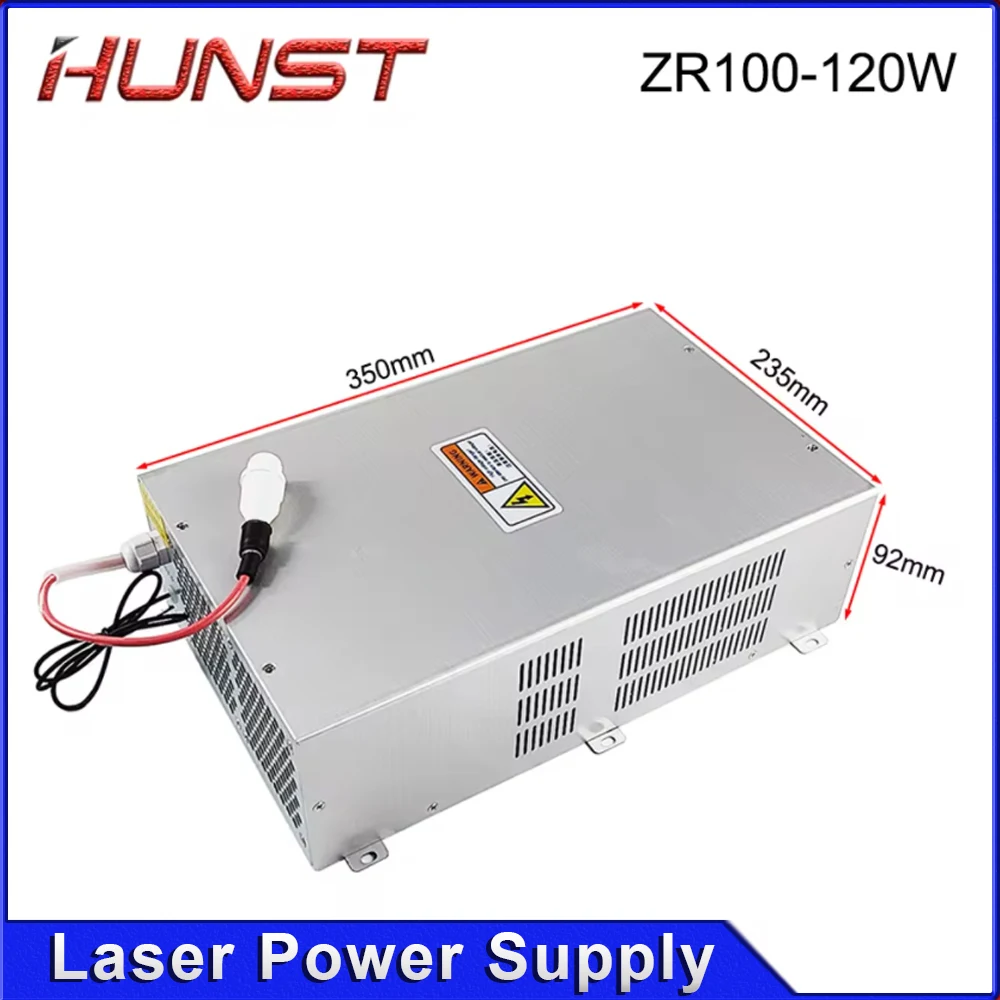 Zasilacz laserowy HUNST ZR-120W do laserów szklanych CO2 o mocy 100W-120W, do grawerowania i cięcia, 2 lata gwarancji.