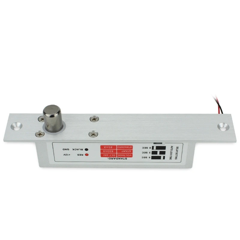 FULL-Electric Bolt Lock Deadbolt Drop Bolt NC Mode Door Lock For Security Access Control Intelligent Lock Electronic Safety Lock