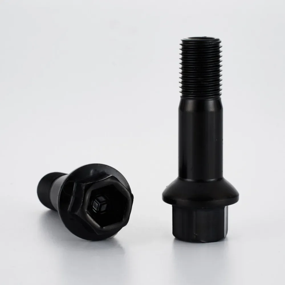 1pc Lug Bolt Wheel Hub Screw Suit for Mercedes Benz Series M14x1.5 Hex 17mm Length 46mm Thread Length 27mm Ball Seat