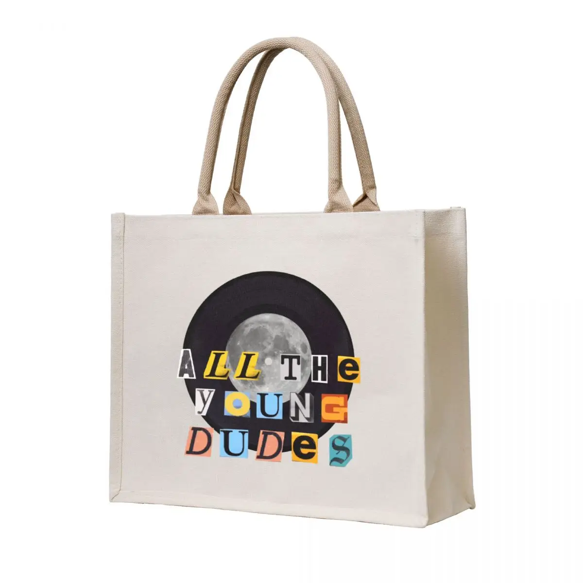 

All The Young Dudes - Simplified Print Tote Bag Canvas bag bags woman 2025 women bag Canvas shoulder