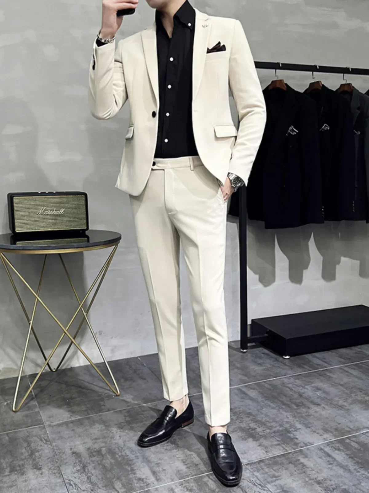 

W287 Suit men's suit slim fit groom wedding dress formal