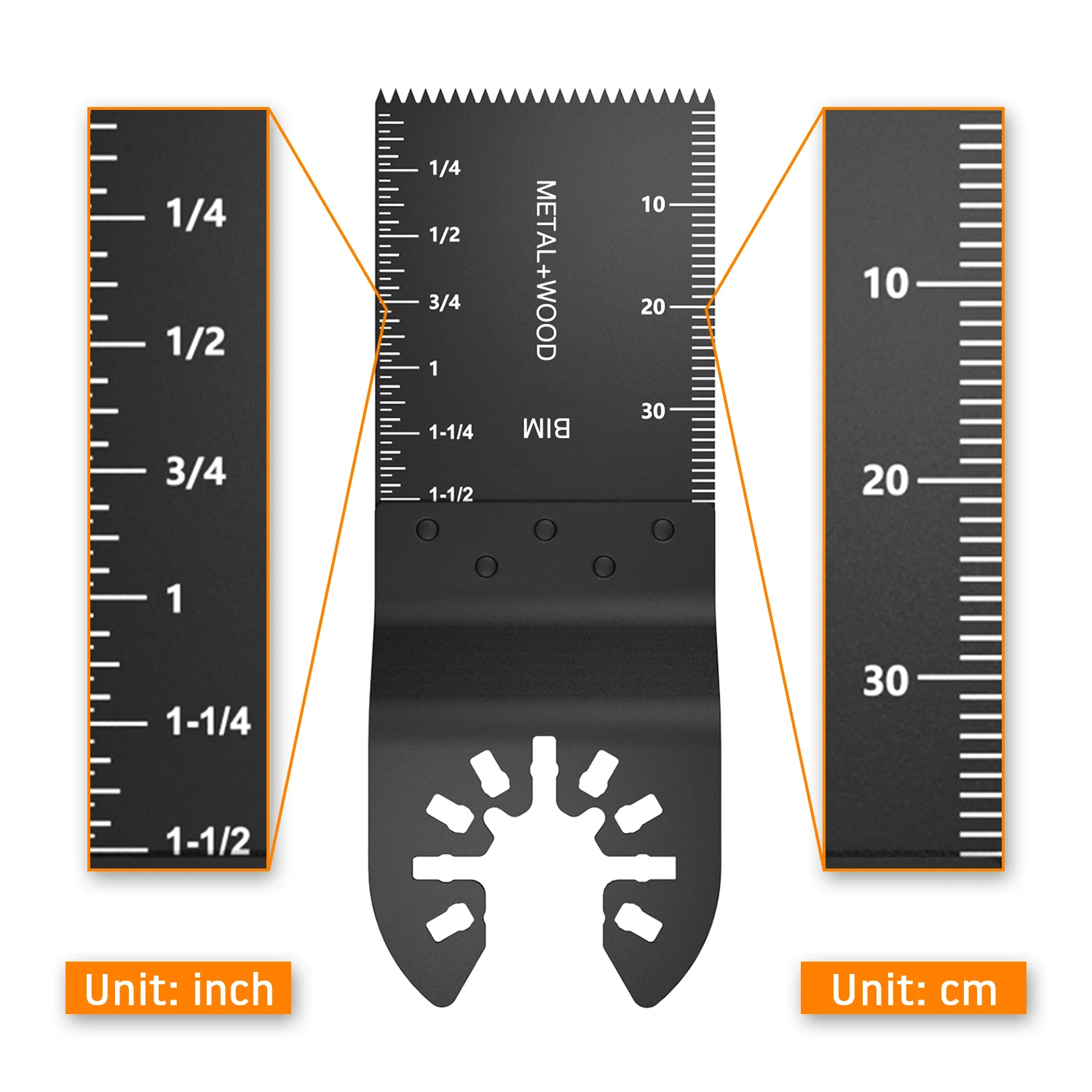 10/50 Stuks Oscillerende Zaagbladen Hout Metaal Kunststof Zaag Universeel Carbide Mes Scherp Slijtvaste Multitool Bladen