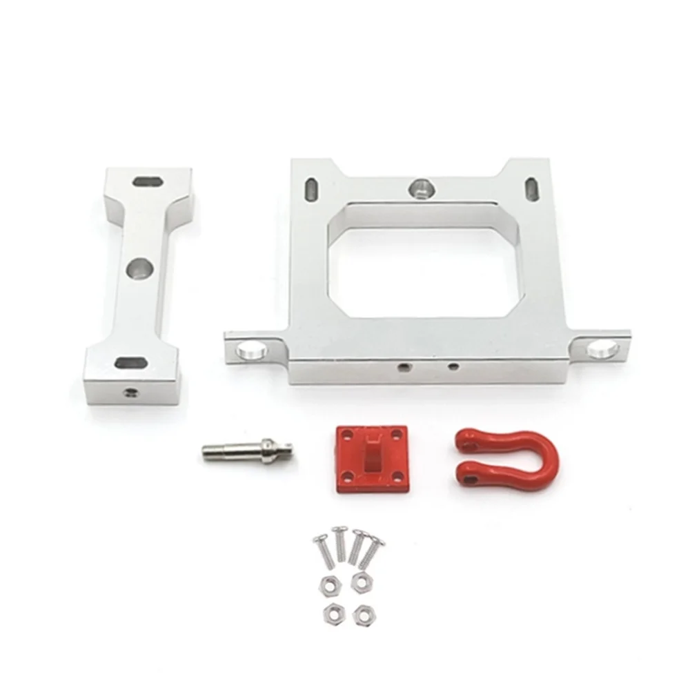 Metalen Balk + Achterbumper Met Trekhaak Upgrade Onderdelen Voor Wpl B14 B24 B16 B36 C14 C24 1/16 Rc Auto Truck Accessoires