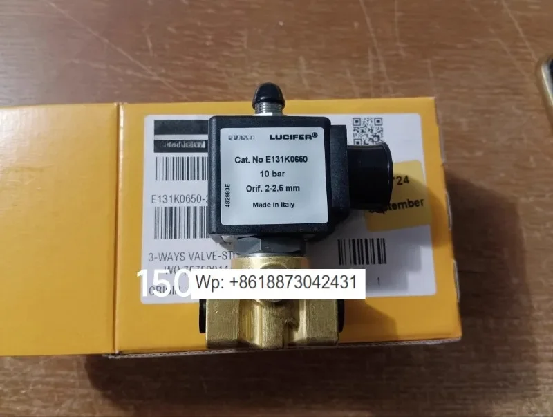 Three-way solenoid valve E131K0650, 24V voltage, three-way flat valve, YB09 valve, ZB09 valve