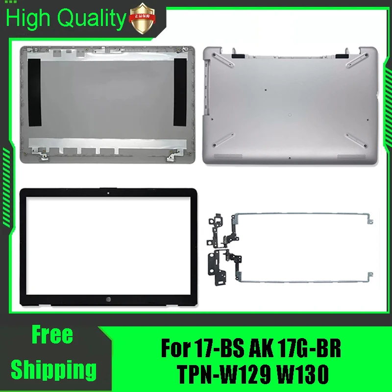 Pour HP 17-BS 17-AK 17G-BR TPN-W129 TPN-W130 ordinateur portable couvercle arrière couvercle supérieur lunette avant repose-paume boîtier inférieur supérieur argent