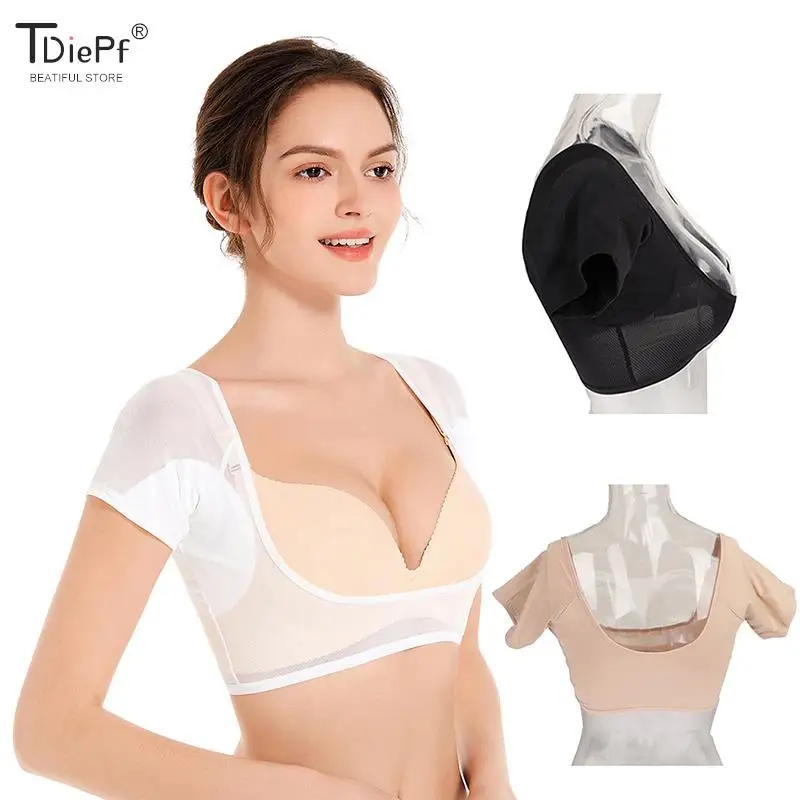 T-shirt Shape Sweat Pads Washable Dress Clothing Perspiration Deodorant Pads Armpit Care Sweat Absorbent Pad Deodorant For Women