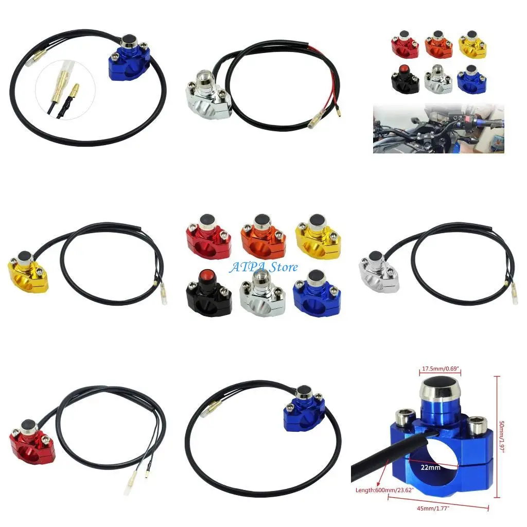 

U13C Industrial Grade Handlebar Mount Switch Lightweight Motorcycle Switches 7/8 22mm