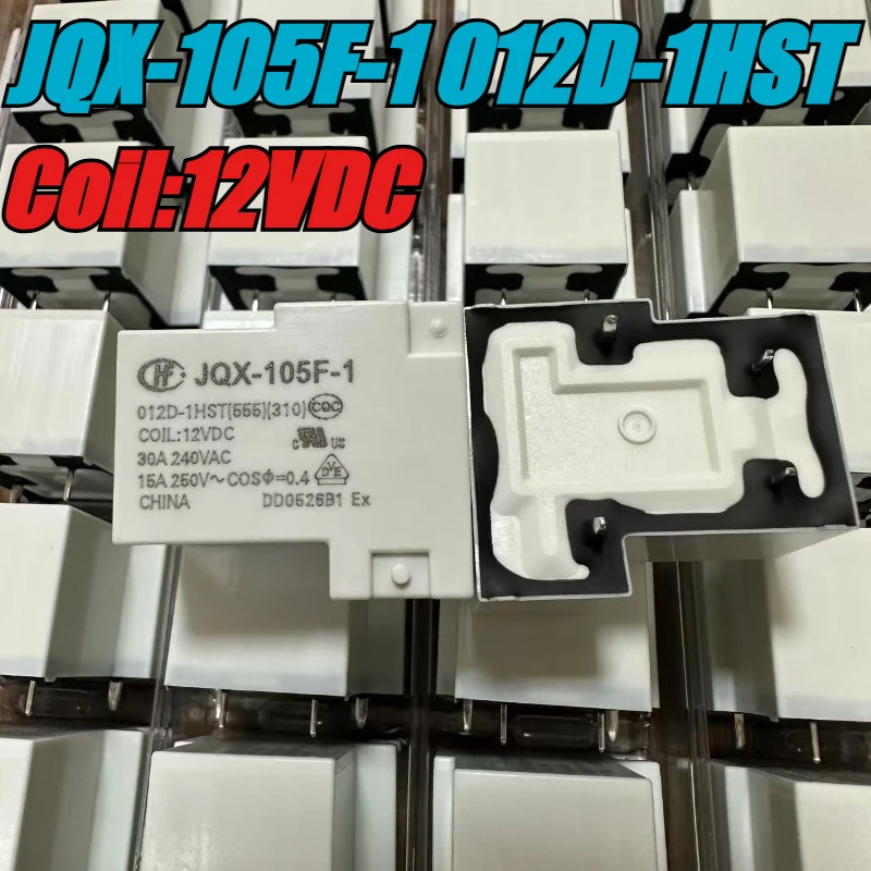 (Novo original) 1 pçs/lote 100% relé genuíno original: JQX-105F-1 012D-1HST 12V 30A 4 pinos relé de potência