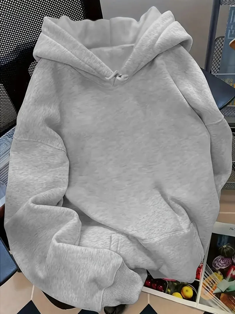 Leisure Spring and Autumn Sweater Wing Print and Hot Rhinestone Two Styles Women's Long-sleeved Pullover Hoodie