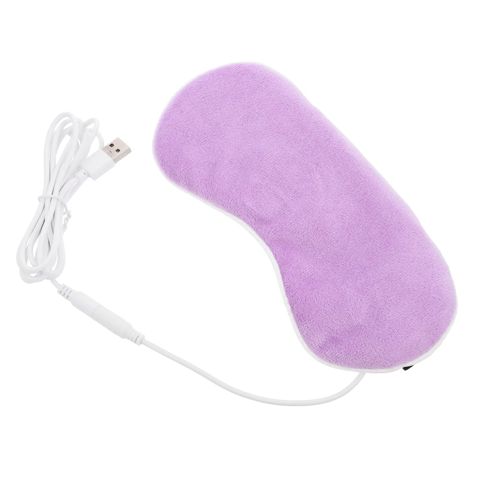 1Set Heated Eye Mask USB Electric Warm Compress 3D Contoured Sleep Mask for Dry Eyes Reusable Eye Cover Relaxation Travel
