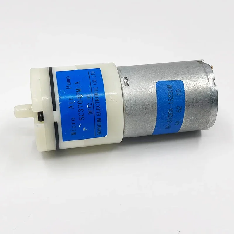 DC 12V Micro 370 Motor Air Pump Double Hole Silent Vacuum Pump Diaphragm Pump Oxygenation Air Pump Sucker Negative Pressure Pump