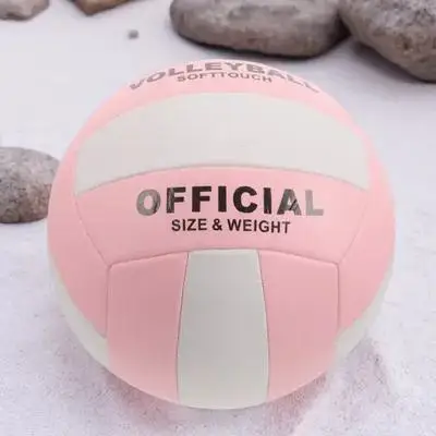 

Size 5 Inflatable Training Volleyball Soft Indoor Sports Ball High Elasticity Stability Durability Perfect for Beginners