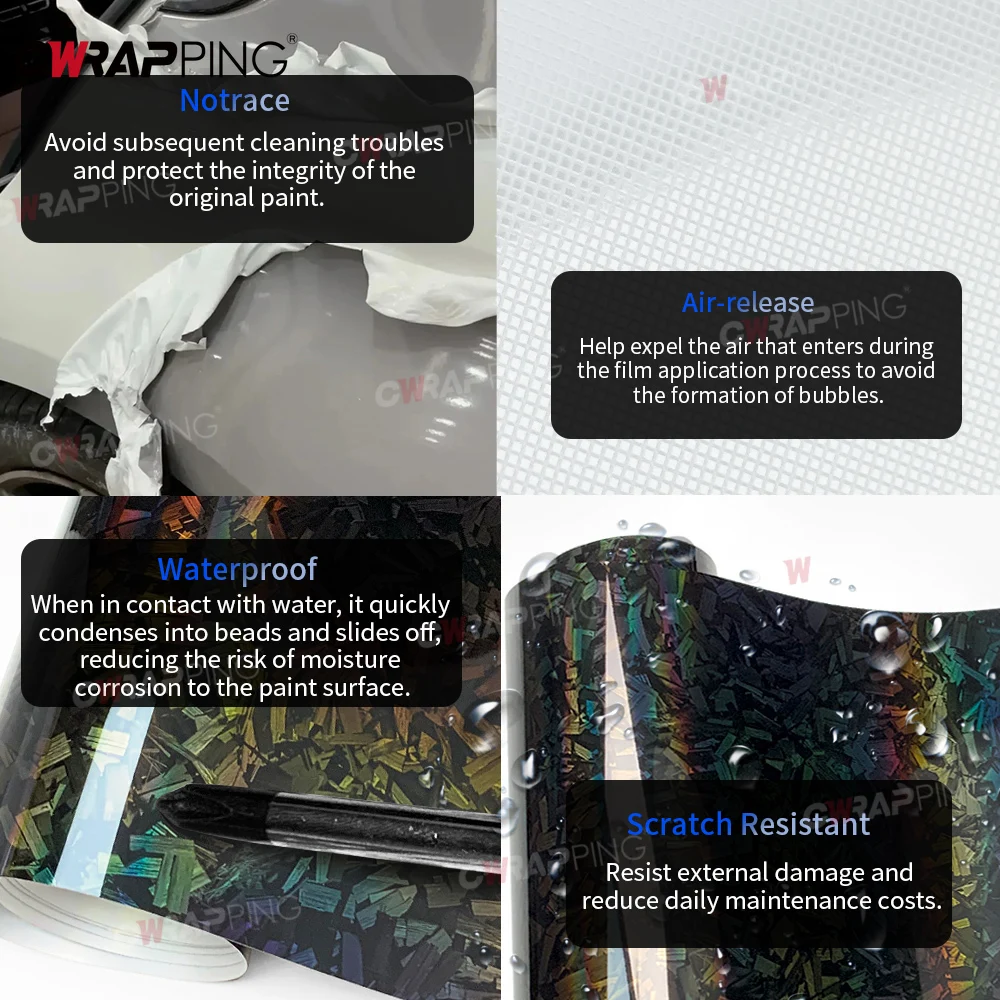 

Sticker for Car Wrap Vinyl for Motorcycle Laser Forged Carbon Fiber Vinyl Wrap Stickers Auto Accessories Body Covering Adhesive