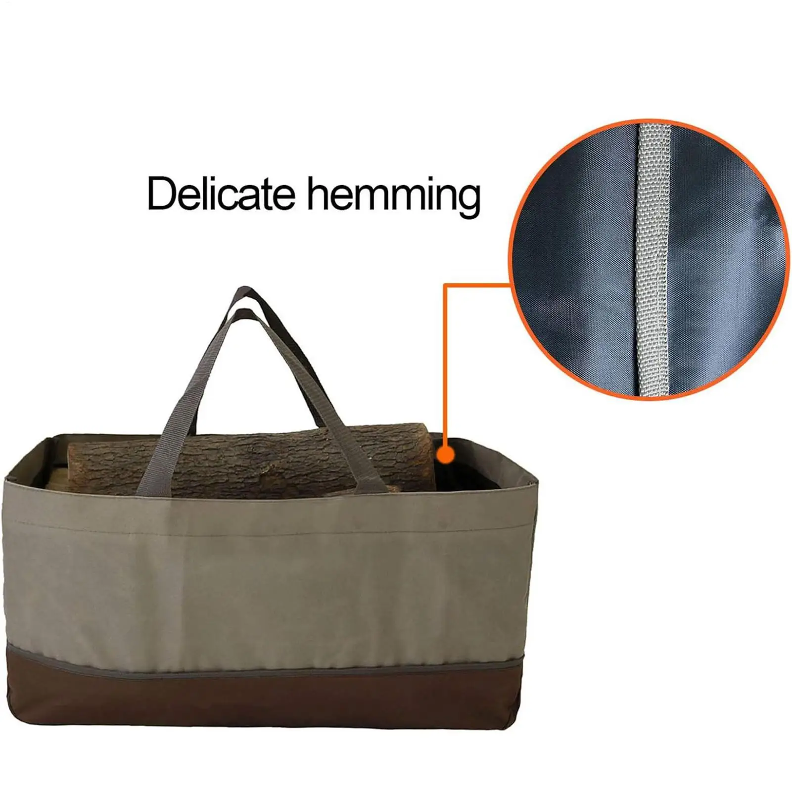 

Firewood Bag Log Storage Sling With Handle Large Capacity Oxford Cloth Firewood Carry Bag For Fireplace Camping Cabin Outdoor