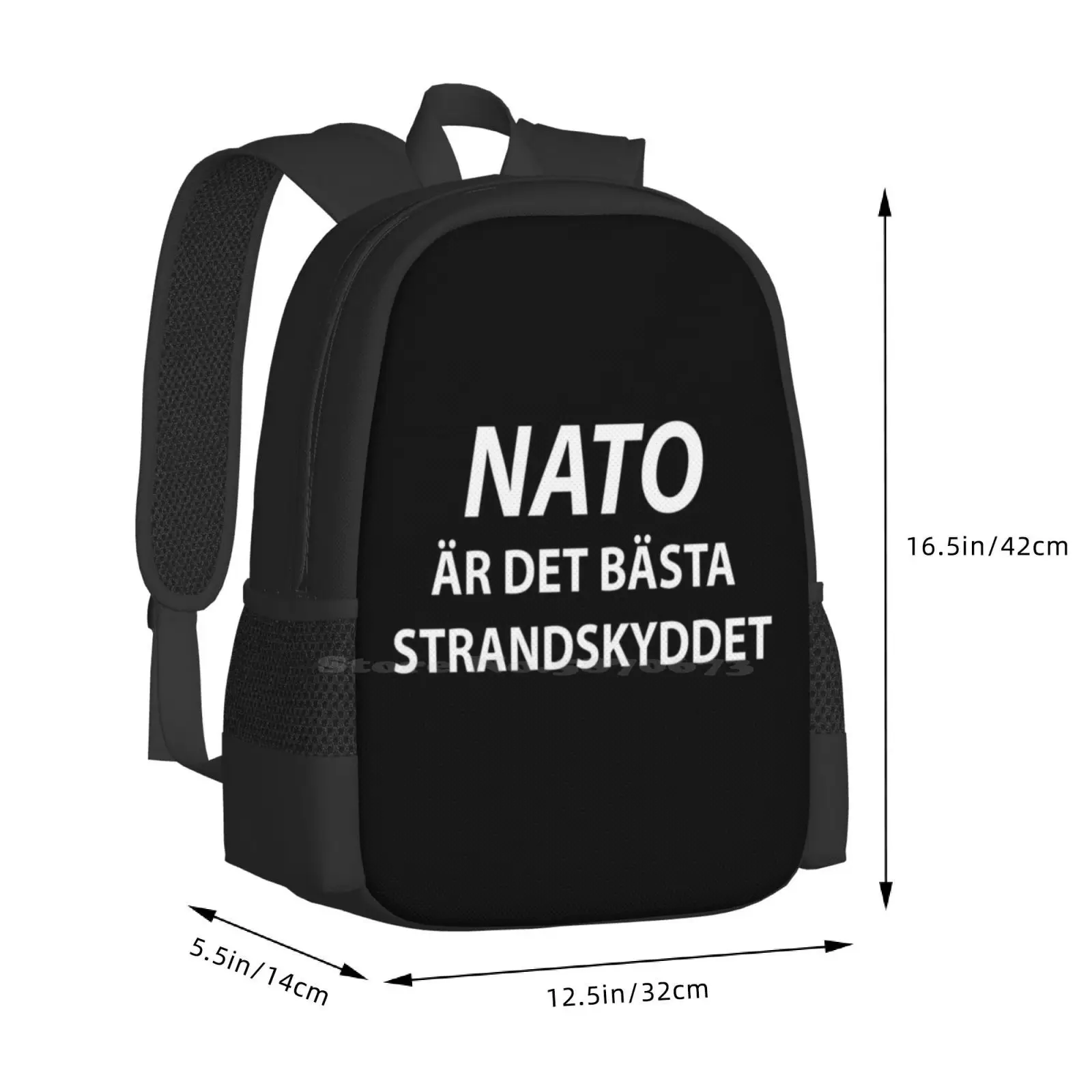 Nato R Det B?Sta Strandskyddet patrón diseño mochila mochilas escolares Nato sueco Strandskydd Suecia Finlandia Europa militar