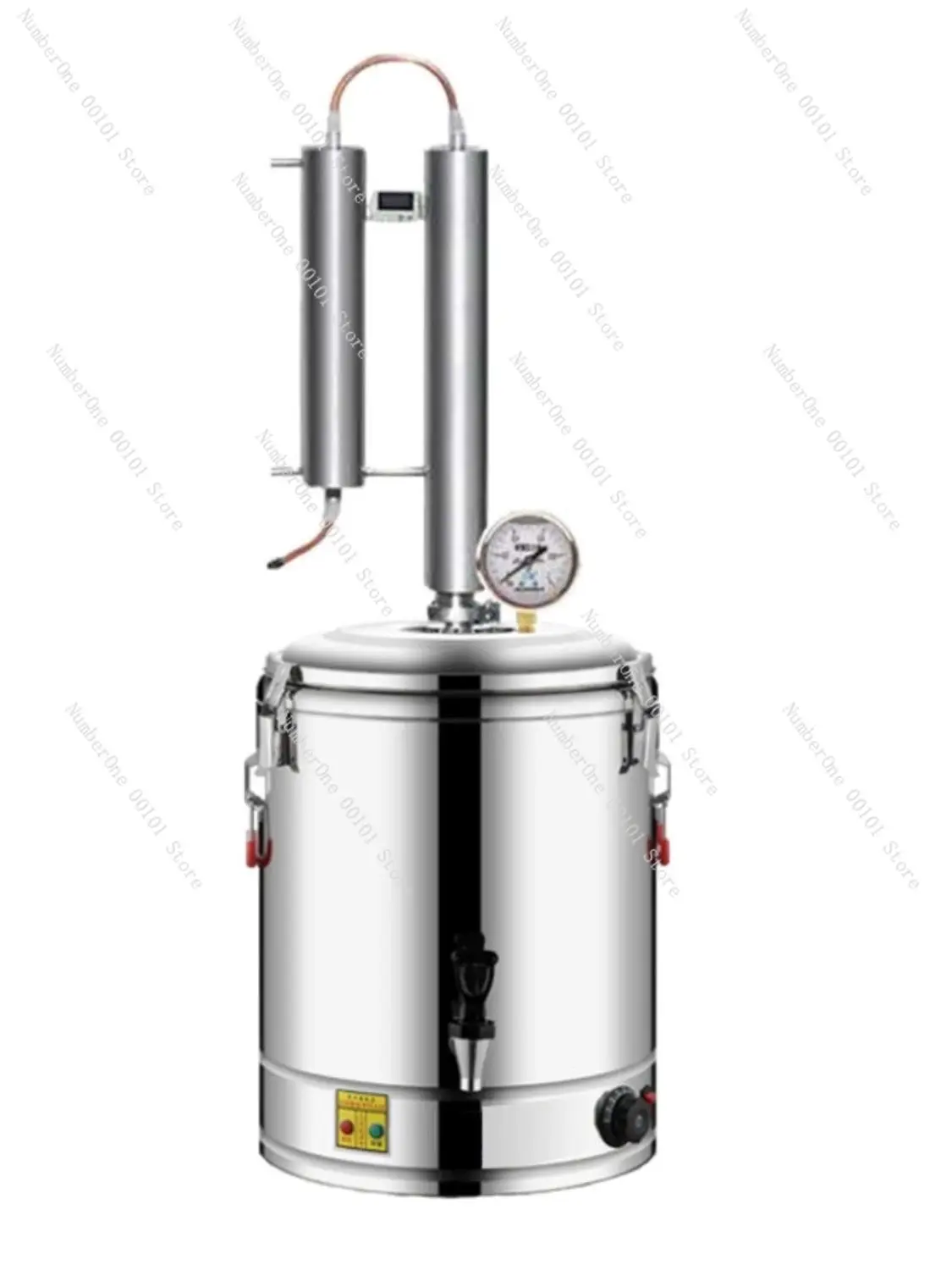 30/50L Alcohol Whisky Moonshine Still Small Wine Steamer Pure Dew Distillation Machine Small Household Essential Oil Extractor