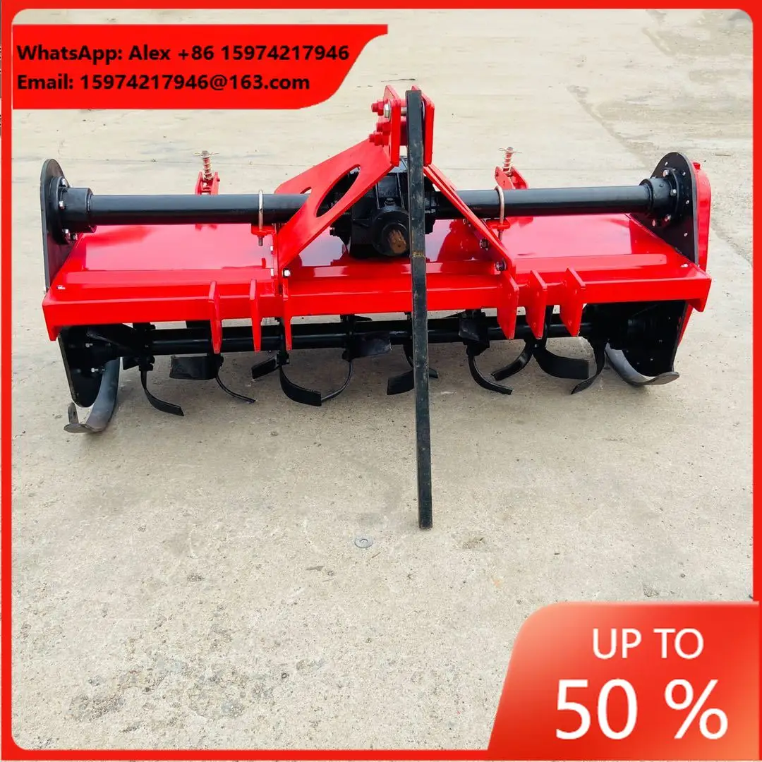 25-80hp Tractor Adjustable PTO Rotary Tillers For Large Farms