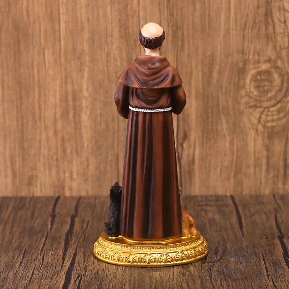 

Classical Statue nament Resin Craft Indoor Decor Christmas Gift Suitable Shelf Table Home Office Church Decorative