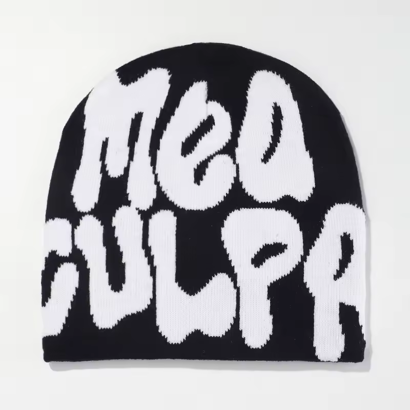 Mea Culpa Knitting Beanies Hat For Women Men Couple Y2K What's In Fashion Bonnet Kpop Wool Skullies Hoods Lady Caps Gorro шапка - Image 40