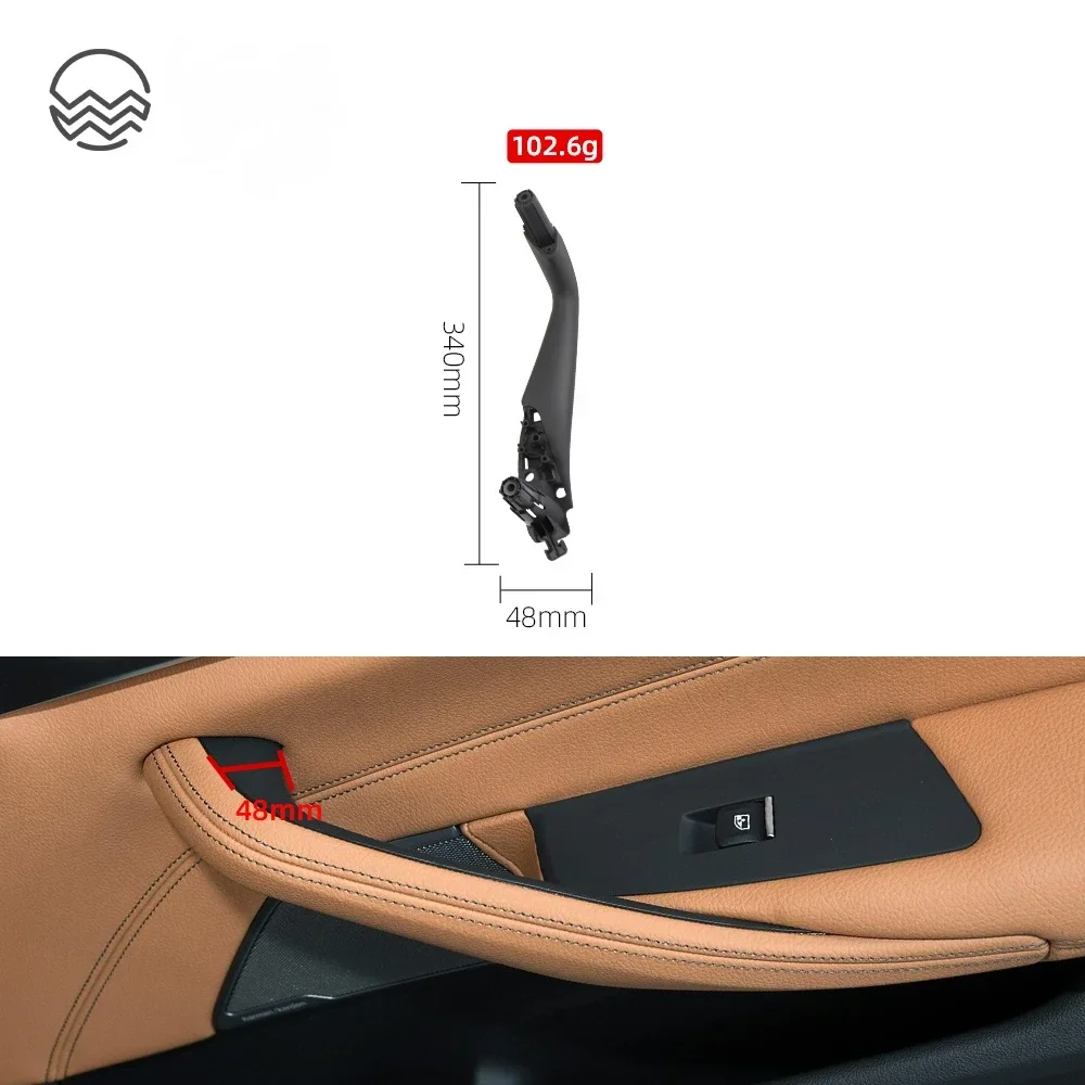 LHD RHD Left Right Carbon Fiber Interior Car Door Handle Inside Cover Trim For BMW 5 Series M5 G30 G31 F90 2017-2022 51417438523 4