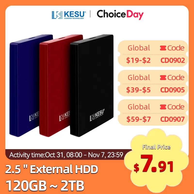 KESU HDD Портативный внешний жесткий
