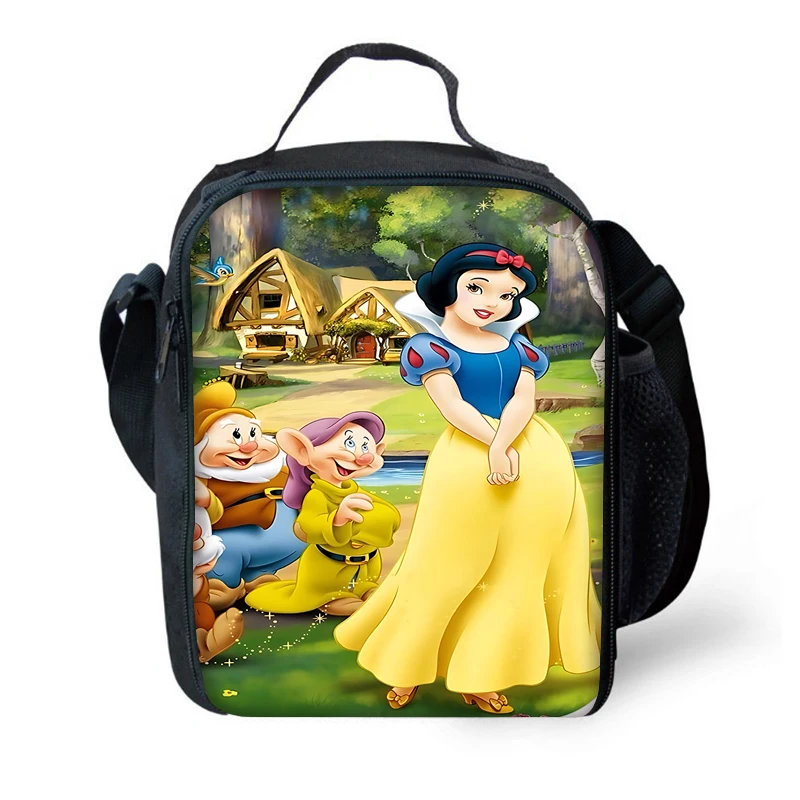 Child Insulated Cute Snow White Large Capacity Bag for Boy and Girl Student Outdoor Picnic Resuable Thermal Cooler Lunch Box