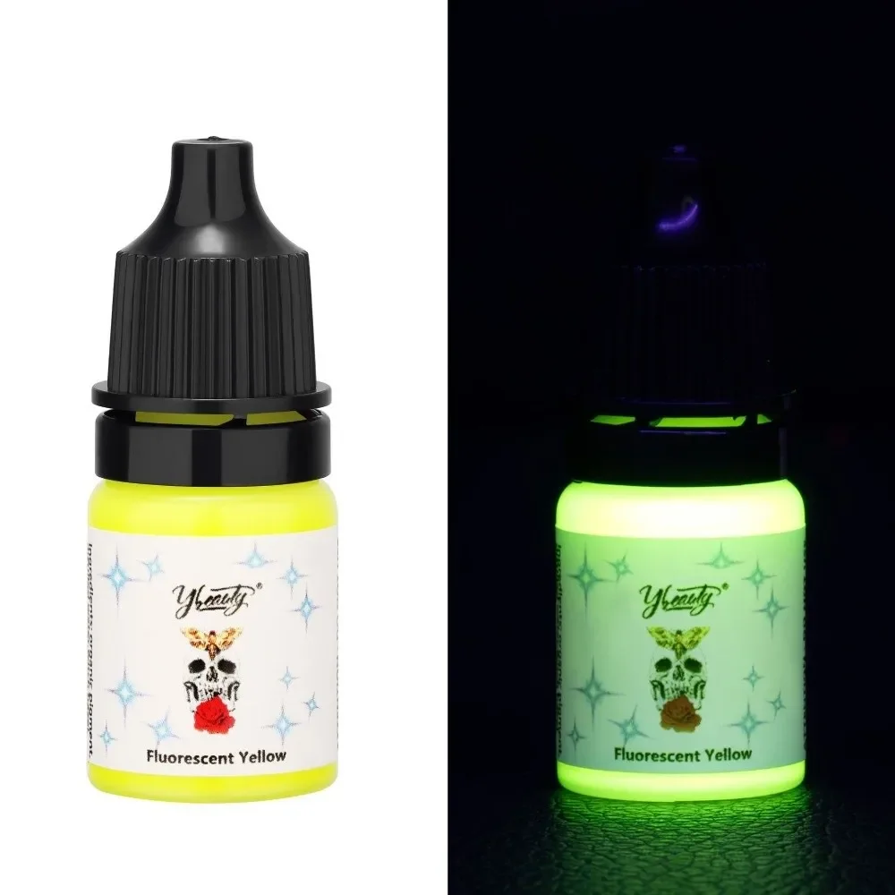 

5 мл чернила для татуировок, боди-арт, флуоресцентные полуперманентные чернила для татуировки, профессиональные многоцветные чернила для татуировки, пигментная тату-студия