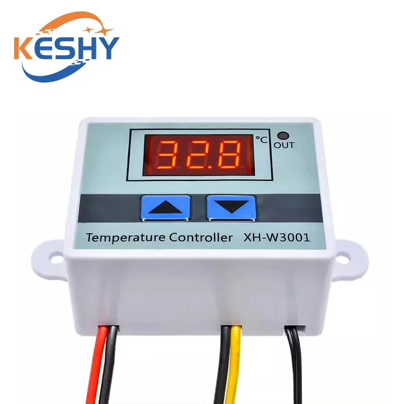 1-10PCS W3001 220V 12V 24V Digital Temperature Controller Thermostat Thermoregulator Aquarium Incubator Water Heater Regulator